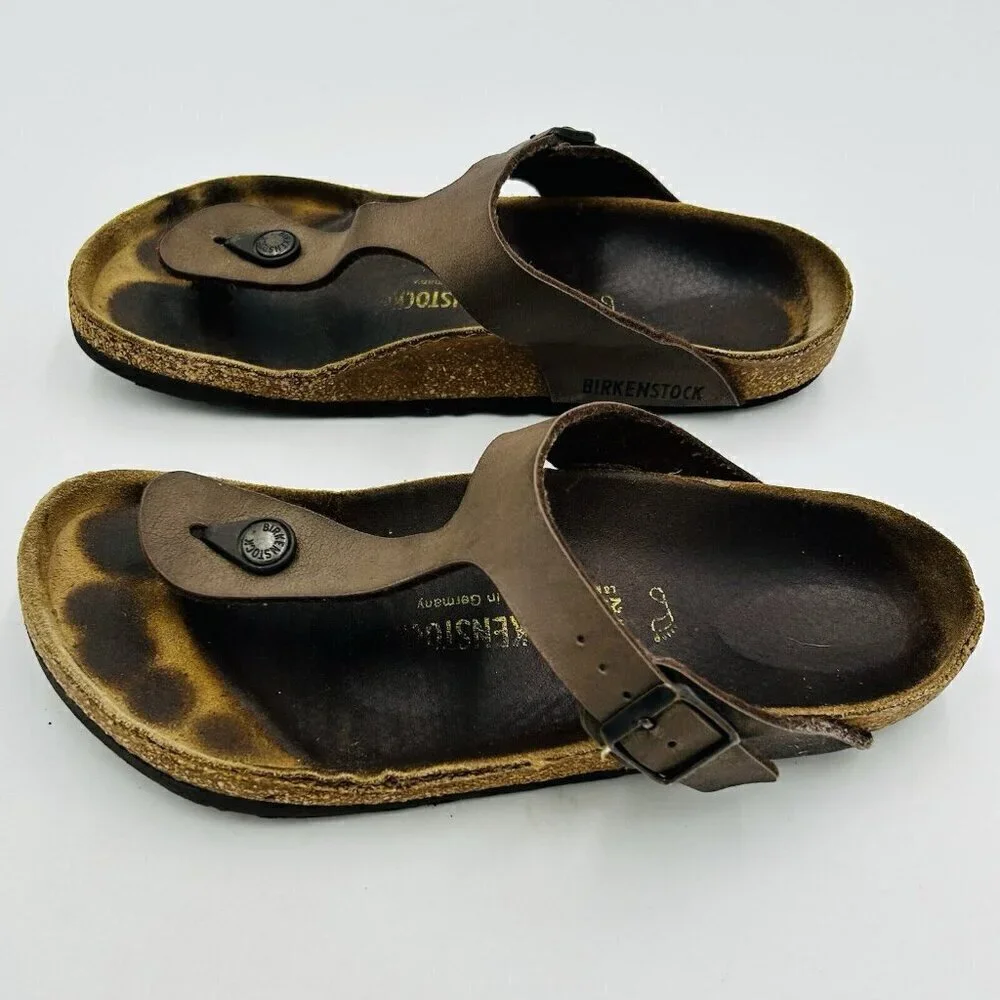 Birkenstock Gizeh Birko-Flor Sandal Women’s EU 39 US 8-8.5 Slip-On Thong Brown